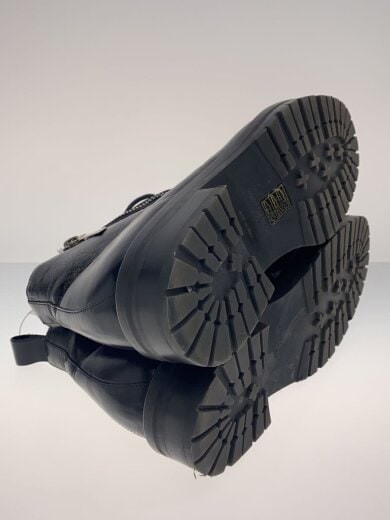 SAINT LAURENT Stivali stringati Mouton taglia 39 nero 484987