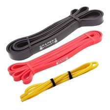 Heavy Duty Resistance Stretch Loop Bands for Powerlifting Workout Exercise an...