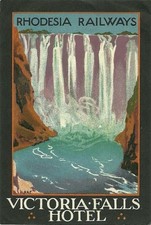 POSTER Poster Rhodesia Zambezi Victoria Falls
