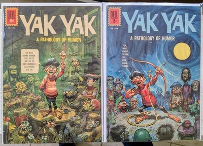 Dell Four Color #1186 + #1348 Yak Yak Jack Davis Humor 