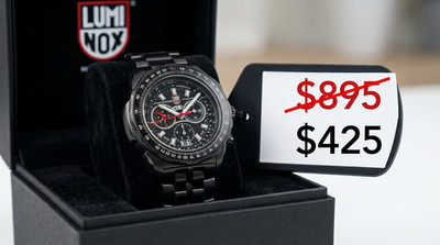 NEW Luminox F-22 Raptor Black Titanium Men's Quartz Watch XA.9272