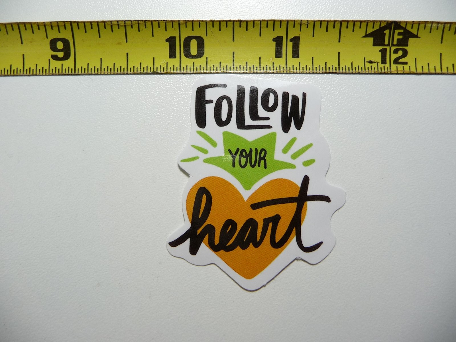 Follow Your Heart Motivational Decal Sticker for Positivity