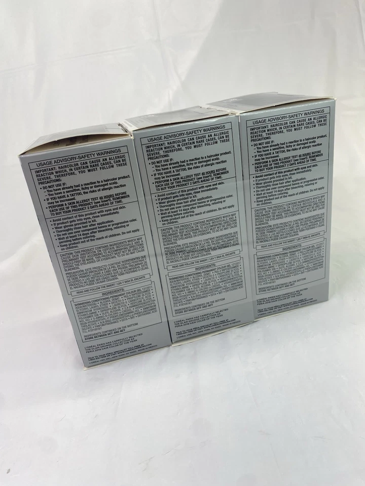 Tintura gel permanente L'Oreal Feria cor de cabelo cintilante 617 vintage azul-petróleo pacote com 3! - Imagem 4 de 4