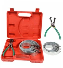 Automotive Engine Piston Ring Compressor Tool Set with Pliers and 14PCS Piston 