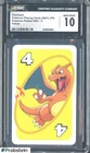 2021 Pokémon Japanese Playing Cards Pocket UNO4 Yellow Charizard CGC 10 Gem Mint