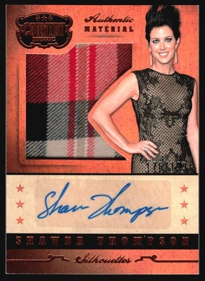 2014 Panini Country Music SHAWNA THOMPSON Auto Patch Relic /99 #SI-SWT