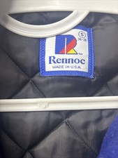 Vintage Rennoc Blue White Wool Usa Made Cheer Letterman Jacket -Size S 36-38