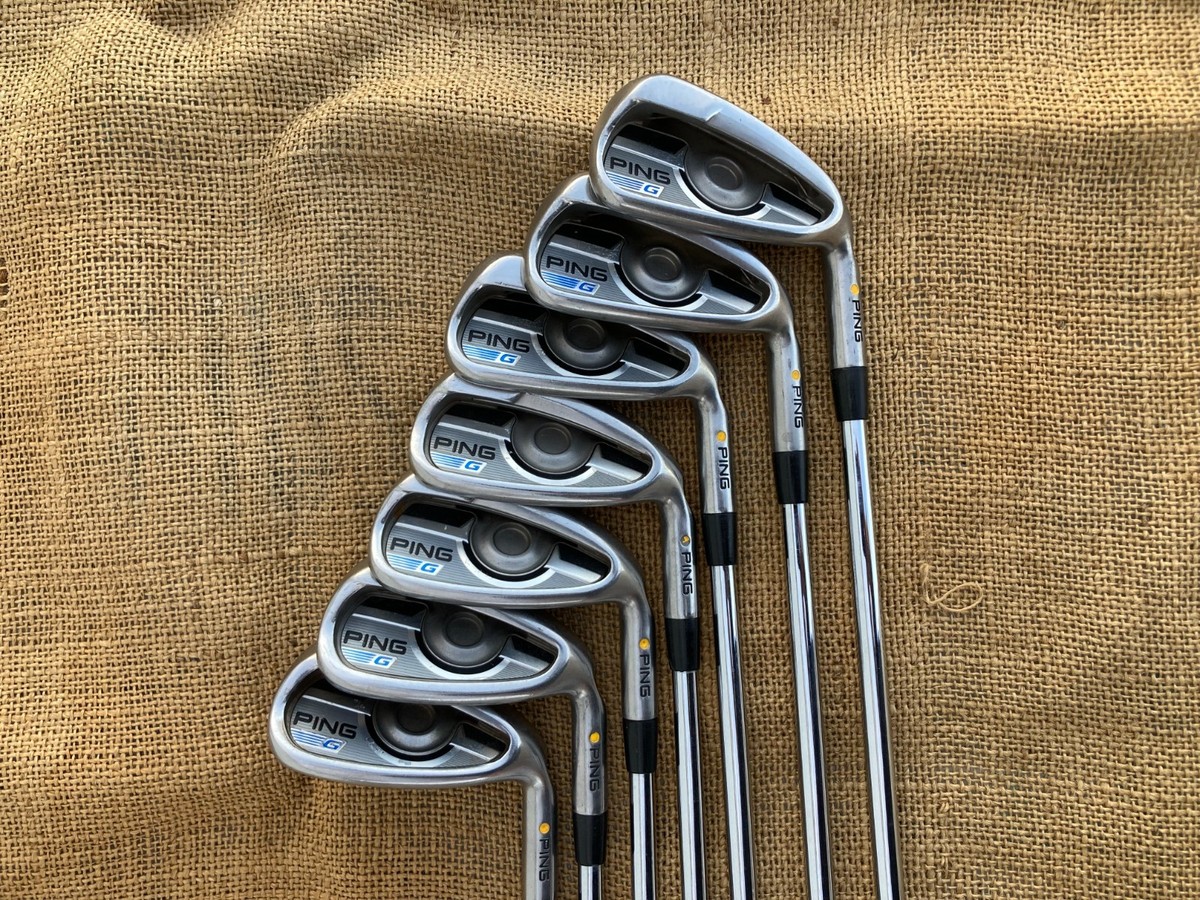 Ping G Series Yellow Dot 5-W+UW Iron Set ⛳ Ping AWT 2.0 Steel  display picture 1