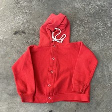 Vintage 60s children s hooded sweatshirt grunge distressed kids