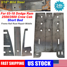 For Dodge Ram 2500 3500 Crew Short Bed Cummins Frame Rail Rust Repair Middle Kit