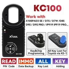 XTOOL KC100 Car IMMO Coding Smart Key Programmer For D7S D8S D9S PRO X100PAD3 SE