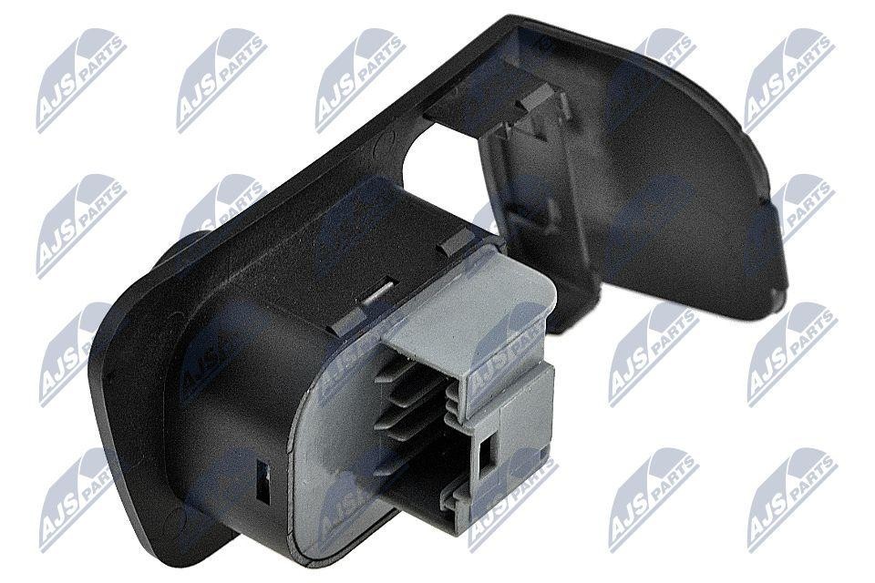 NTY Switch Exterior Mirror Adjustment EWS-WW-105 6-Pole For VW, Black 12V
