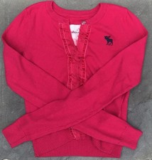 Abercrombie Kids Girls Sweater Cardigan Size Small 9/10 Vintage Y2K 9 10 S