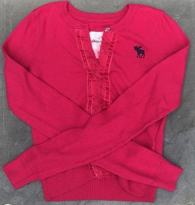 Abercrombie Kids Girls Sweater  Cardigan Size Small 9/10 Dark Pink  9  10  S