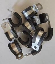 MS21322-37 7/16" Cushioned ADEL Clamp Bag of 10 Ea.