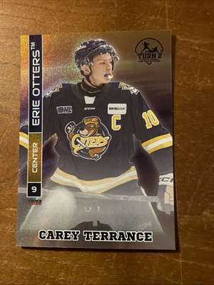 #ad 2024 25 Erie Otters OHL FOIL #01 Carey Terrance $9.99