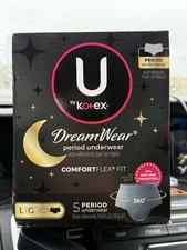 U by Kotex DreamWear Period Underwear Women Size Large 5-Count NEW