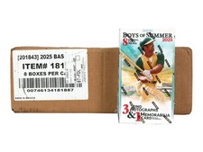 2025 PANINI BOYS OF SUMMER BASEBALL HOBBY 8-BOX CASE