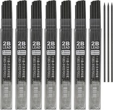 120 Pieces 2B Lead Refills 2.0 mm Smooth Mechanical Pencil Refills Break