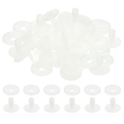 20mm Puppen-Gelenke, 20er Set Tiergelenke Verbindungsstücke Engage Bolt, Weiß