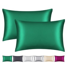 100 Mulberry Silk Pillowcase 2 Pack for Hair and Skin,with Hidden Zipper,Bot...