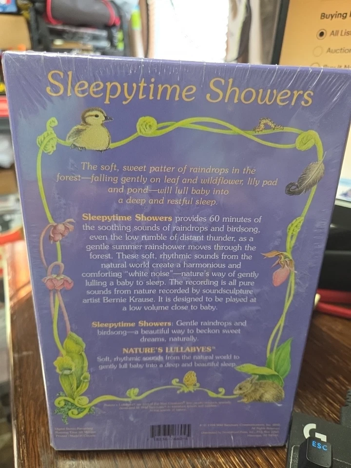 NATURE'S LULLABYES - SLEEPYTIME SHOWERS (Cassette, 1994, Wild Sanctuary) NS26604 - Image 3 of 3