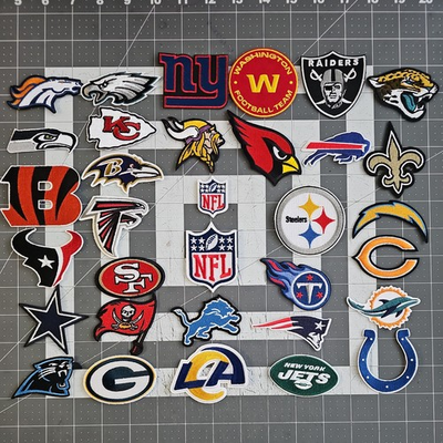 #ad NFL Team Patch Embroidered iron on $2.50