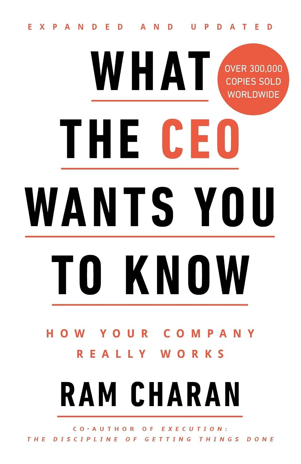 What the CEO Wants You to Know: How Your Company Really by Ram Charan PAPERBACK - Image 5