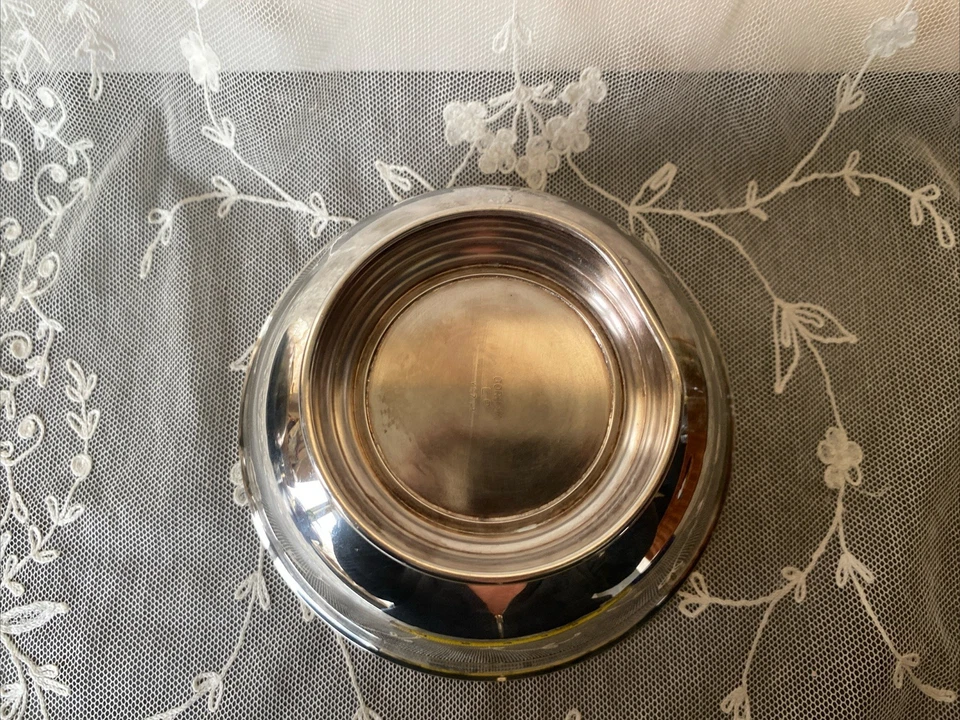 Vintage Gorham EP YC779 Silver Plate 3" H x 6.5" W Footed Serving Candy Bowl - Image 4 of 4