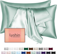 Mulberry Silk Pillow Cases 2 Pack Standard Size 20x26 Inches with Hidden Zipper,