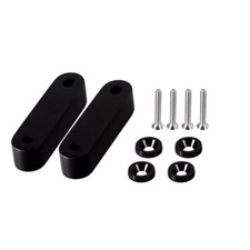 2 Pcs Black Billet Aluminum Hood Spacer Risers For Honda Civic 1988-2000
