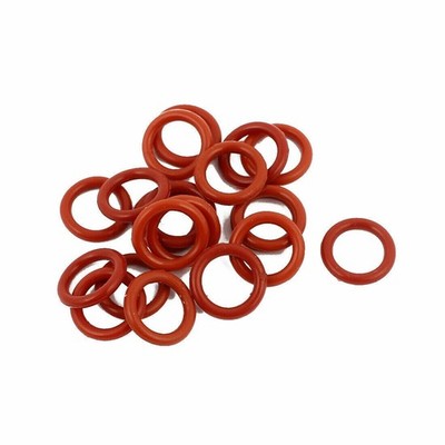 20pcs 12mmx1.9mm Heat Resistant Silicone O Ring Oil Sealing Ring Gasket Red KD *