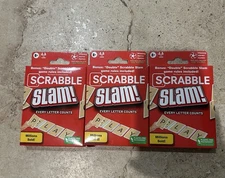 Scrabble Slam! Card Game, 2-4 Players Age 8+ Hasbro | New & Sealed Lot Of 3