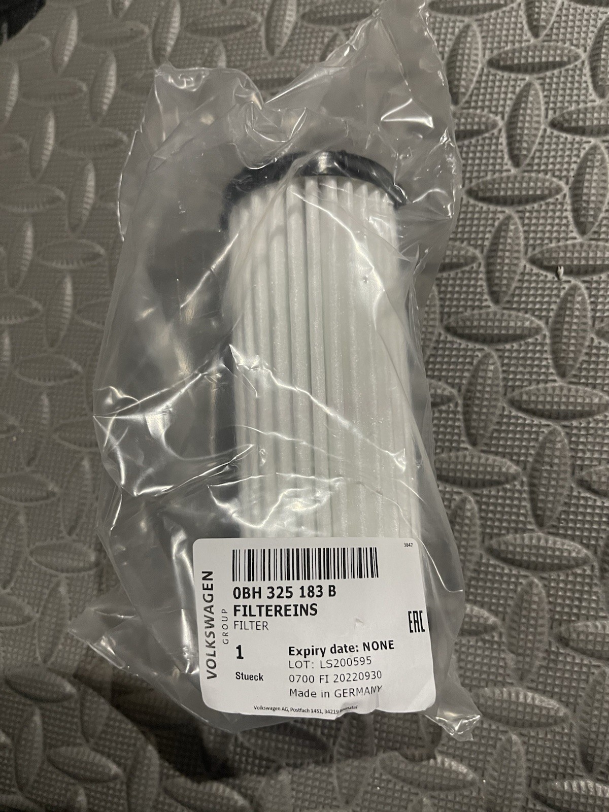 Lamborghini Huracan/ Audi R8 OEM Gearbox Oil Filter- 0BH325183B
