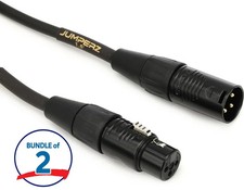 JUMPERZ JGM-1.5 Gold Microphone Cable - 1.5 foot 2-Pack 