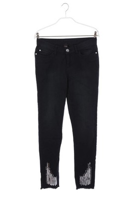 Y.F.K. Jeans Pailletten 164 dunkelblau