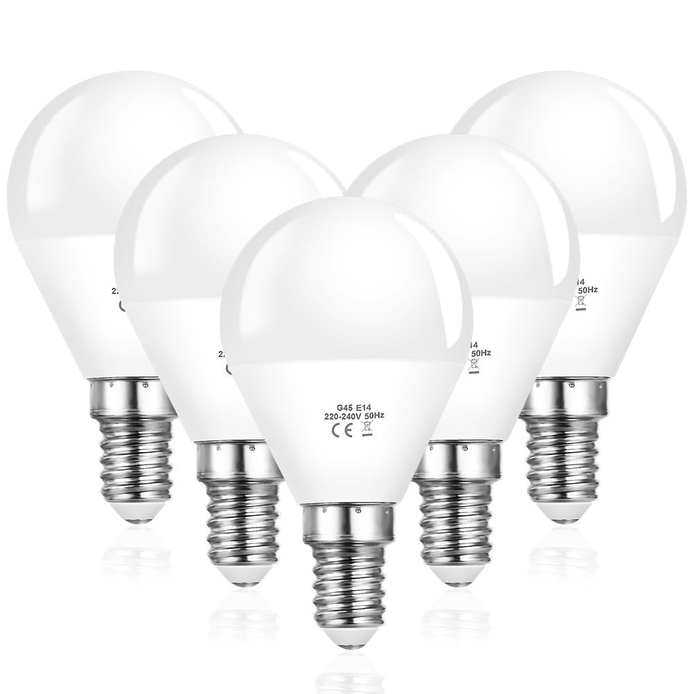 Ampoule LED E14 efficacité énergétique pack de 5 petites boules