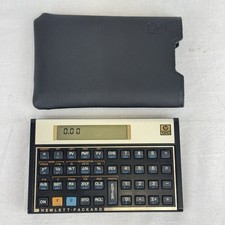 Vintage Hewlett Packard HP 12C Financial Calculator w/Case - WORKS