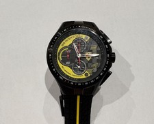 Ferrari 0830078 Men's Race Day Black and Yellow Dial Chrono Watch