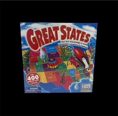 Game Zone Great States Geography Board Game