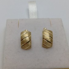 ORECCHINI BOTTONE A MONACHELLA  IN ORO GIALLO 18KT  2,1 GRAMMI (8519)
