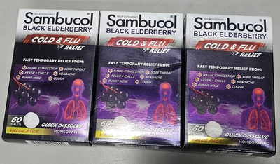 #ad #ad 3 X Cold and Flu Relief Tablets Cold Remedy for Adults 60 tablets box 11 2027 $48.00