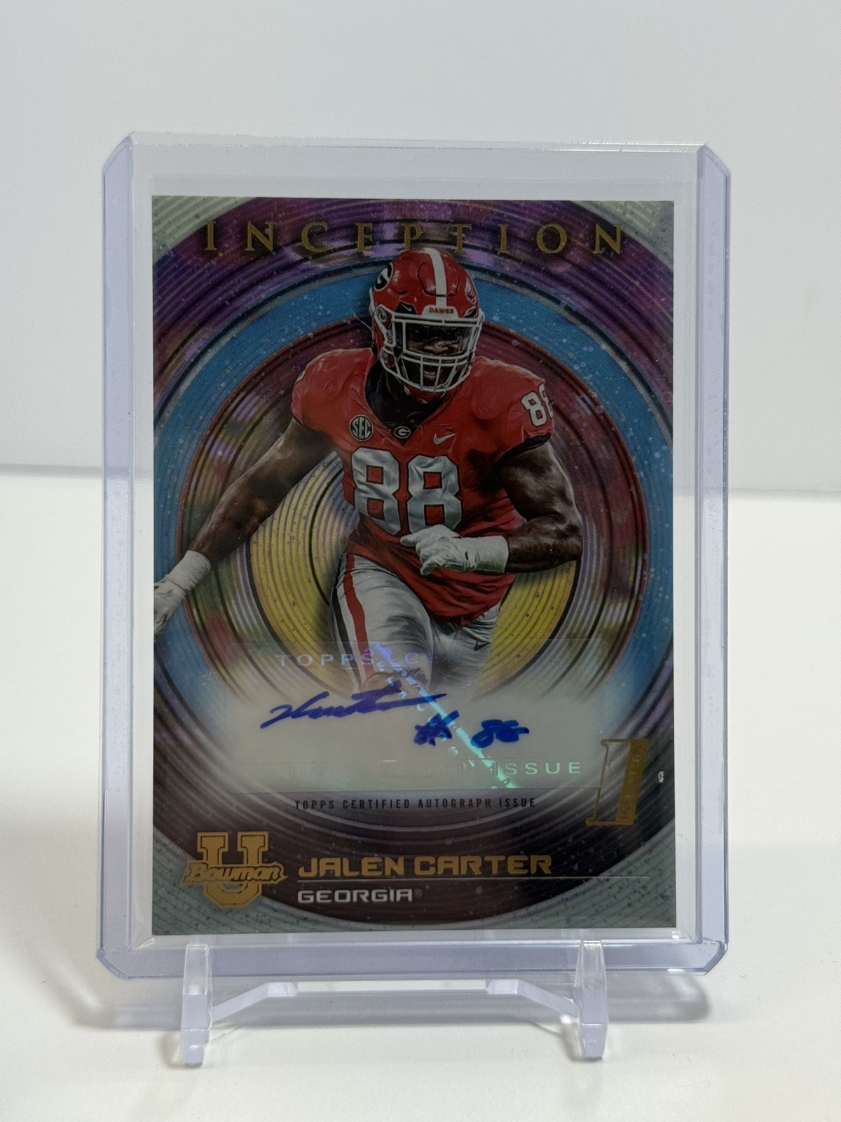 2022-23 Bowman Inception University Autographs Jalen Carter