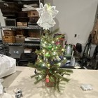 Artificial Pre-Lit Tabletop Christmas Tree w/ Angel Topper, 24”tall x 15”wide — photo 3
