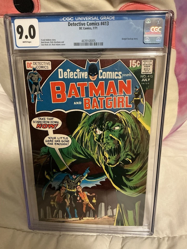 Detective Comics con Batman #413 Batman, Espantapájaros, Neal Adams Cubierta 1971 DC Foto 2 de 3
