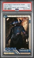 Marketplace image: 2026 TOPPS FINEST FANTASTIC FOUR SUPERFRACTOR 1/1 PSA MARVEL GALACTUS