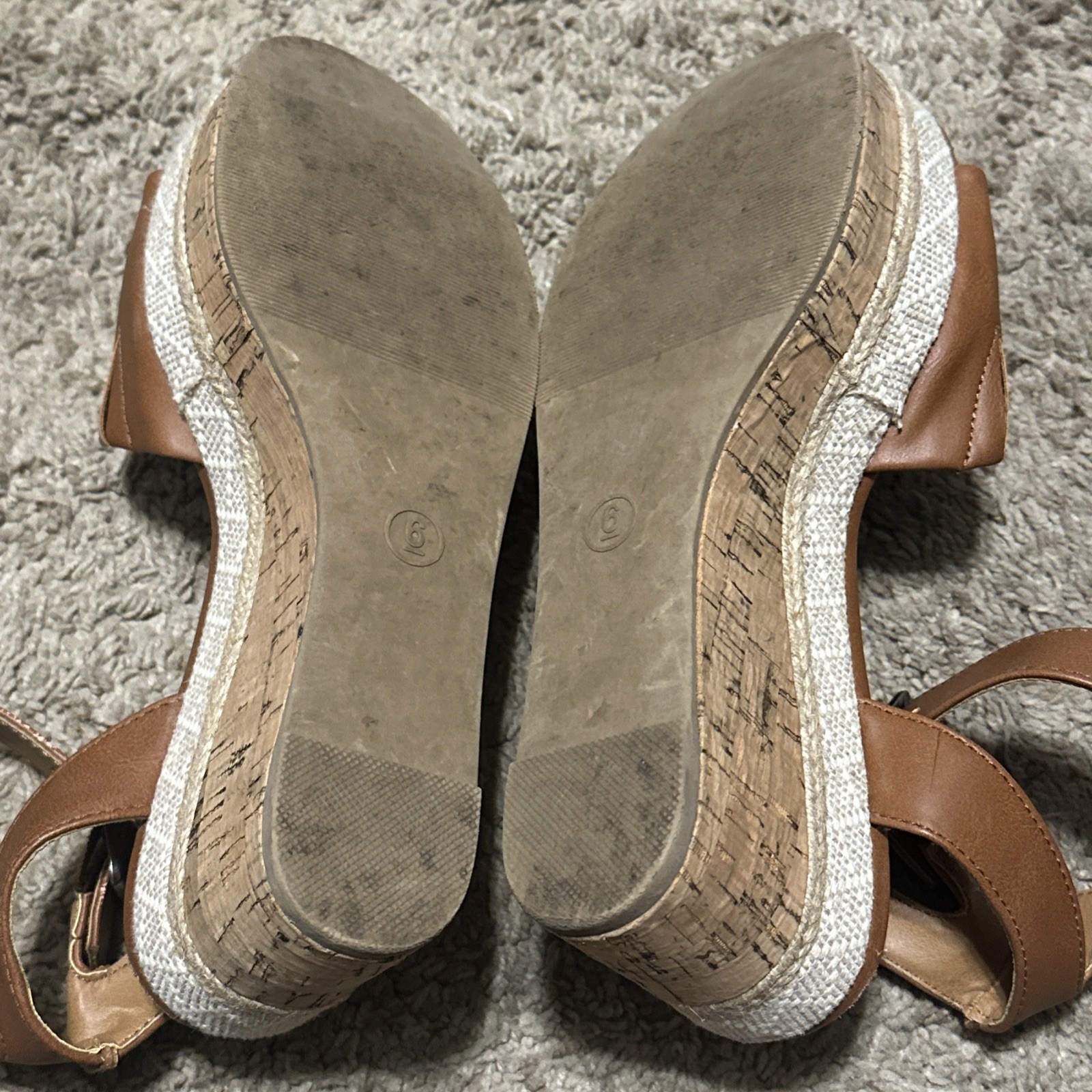 Universal Thread Cognac Bailey Platform Wedge Pum… - image 12