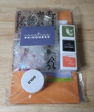 Hero Arts CARD MAKING KIT Contains Ink Pads-Clear Stamps-Glitter-Cards