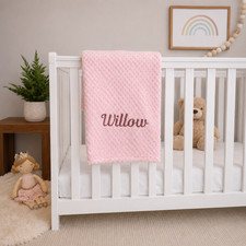 Waffle Baby Blanket Soft Newborn Pram Cot Moses Basket Blanket 100x70cm