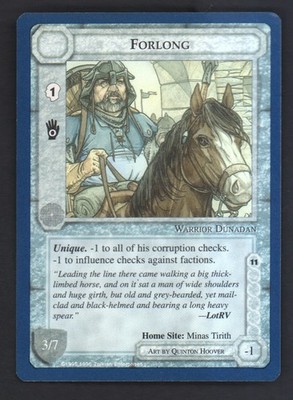 Lord Of The Rings MECCG - Forlong - LP Unlimited Blue Border